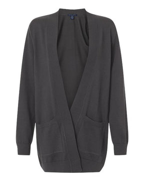 Devon & Jones Women's New Classics Open Cardigan Sweater-1