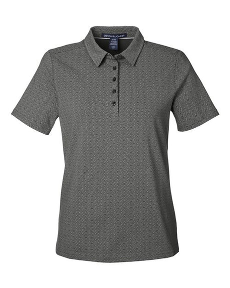 Devon & Jones Women's Crownlux Performance Geo Polo-1