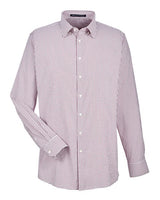 Devon & Jones Men's CrownLux Performance Micro Windowpane Woven Dress Shirt