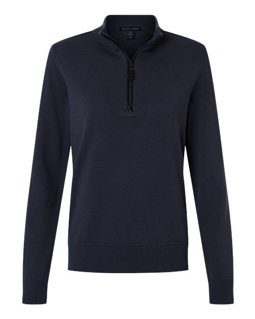 Devon & Jones Women's New Classics Quarter-Zip Sweater-1