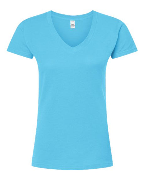 Tultex Women's Fine Jersey V-Neck T-Shirt-1