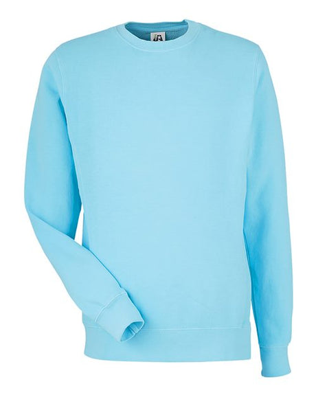 J America Unisex Pigment Dyed Fleece Sweatshirt 8731JA-AB-1