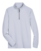 Devon & Jones Men's CrownLux Performance Clubhouse Micro-Stripe Quarter-Zip Pullover-1