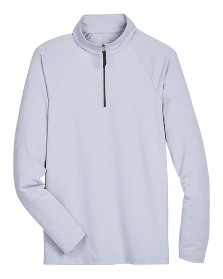 Devon & Jones Men's CrownLux Performance Clubhouse Micro-Stripe Quarter-Zip Pullover-1