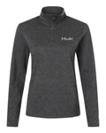 HUK Women's Coldfront+ Quarter-Zip Pullover-1