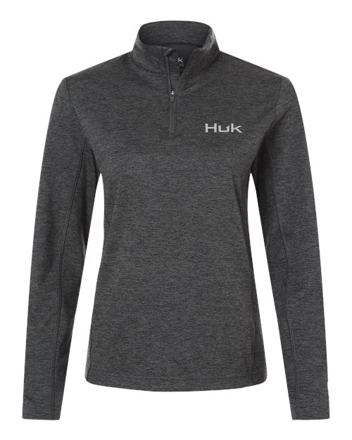 HUK Women's Coldfront+ Quarter-Zip Pullover-1