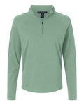 Devon & Jones Women's Seaton Pebble Textured Quarter-Zip Pullover-1