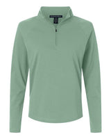 Devon & Jones Women's Seaton Pebble Textured Quarter-Zip Pullover-1