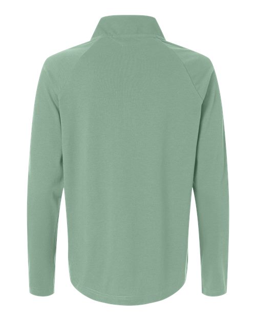 Devon & Jones Women's Seaton Pebble Textured Quarter-Zip Pullover-2