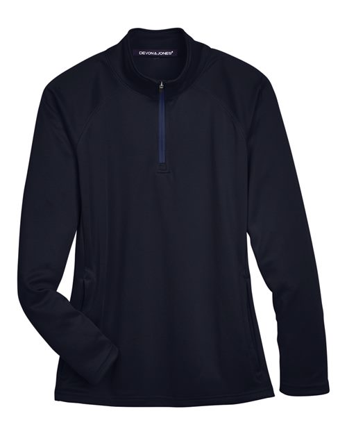Devon & Jones Women's Stretch Tech-Shell Compass Quarter-Zip Pullover-1