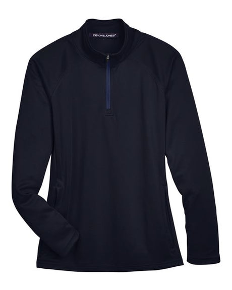 Devon & Jones Women's Stretch Tech-Shell Compass Quarter-Zip Pullover-1