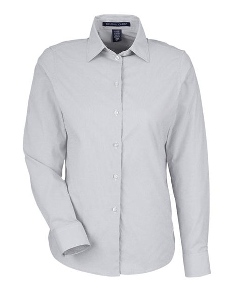 Devon & Jones Women's CrownLux Performance Microstripe Dress Shirt-1
