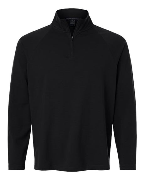 Devon & Jones Men's Seaton Pebble Textured Quarter-Zip Pullover-1