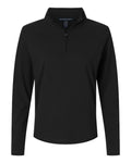 Devon & Jones Women's Seaton Pebble Textured Quarter-Zip Pullover-1