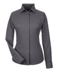 Devon & Jones Women's CrownLux Performance Tonal Mini Check Woven Dress Shirt
