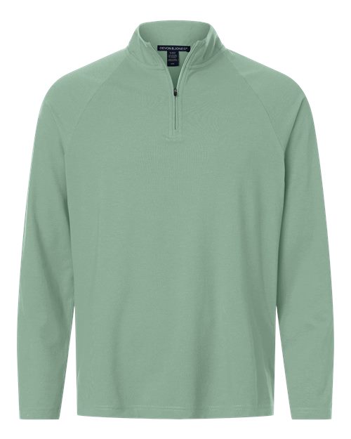 Devon & Jones Men's Seaton Pebble Textured Quarter-Zip Pullover-1