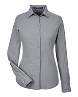 Devon & Jones Women's CrownLux Performance Tonal Mini Check Woven Dress Shirt