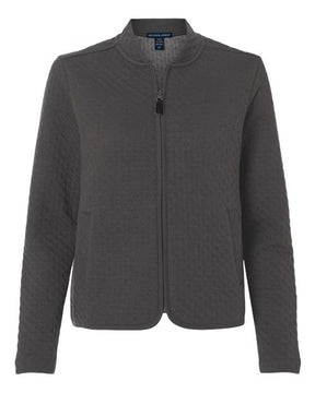 Devon & Jones Women's Berkeley Textured Full-Zip Jacket-1