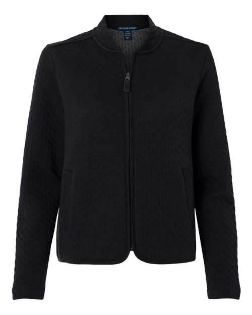 Devon & Jones Women's Berkeley Textured Full-Zip Jacket-1