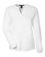 Devon & Jones Women's Raleigh Half-Placket Knit Top-1