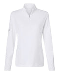 adidas Women's Textured Stripe Quarter-Zip Pullover-1