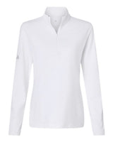 adidas Women's Textured Stripe Quarter-Zip Pullover-1