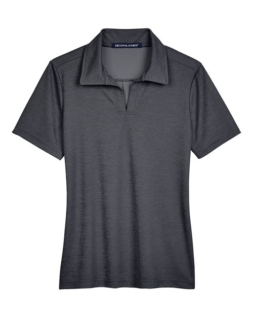 Devon & Jones Women's CrownLux Performance Address Melange Polo-1