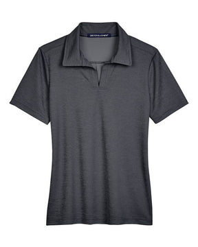 Devon & Jones Women's CrownLux Performance Address Melange Polo-1