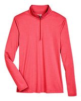 Team 365 Women's Zone Sonic Heather Performance Quarter-Zip Pullover-1