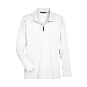 Devon & Jones Women's CrownLux Performance Plaited Long Sleeve Polo-1