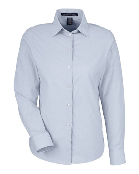 Devon & Jones Women's CrownLux Performance Microstripe Dress Shirt-1