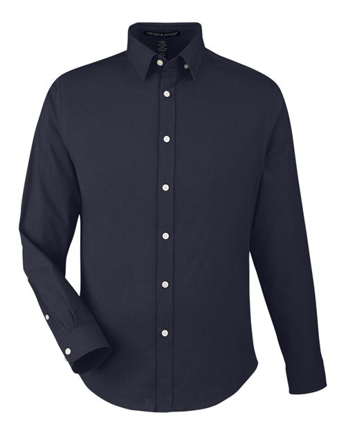 Devon & Jones Men's CrownLux Performance Spencer Poplin Dress Shirt-1