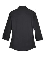 Devon & Jones Women's Perfect Fit Three-Quarter Sleeve Stretch Poplin Dress Shirt-2
