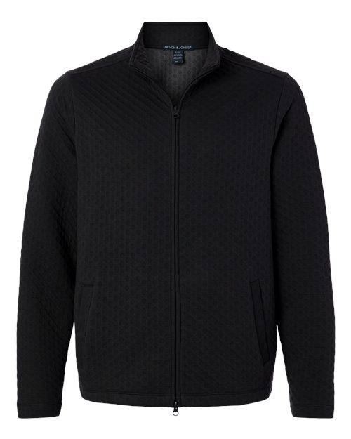 Devon & Jones Men's Berkley Textured Full-Zip Jacket-1