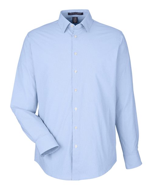 Devon & Jones Men's CrownLux Performance Microstripe Dress Shirt-1