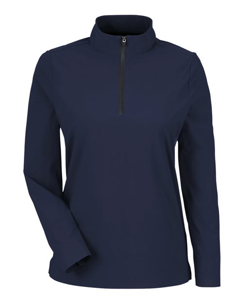 Devon & Jones Women's CrownLux Performance Windsor Welded Quarter-Zip Pullover-1