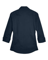 Devon & Jones Women's Perfect Fit Three-Quarter Sleeve Stretch Poplin Dress Shirt-2