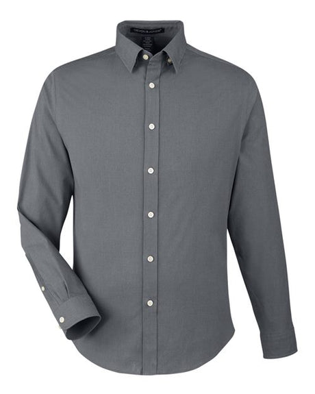 Devon & Jones Men's CrownLux Performance Spencer Poplin Dress Shirt-1