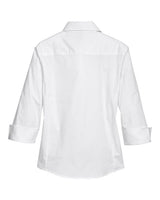Devon & Jones Women's Perfect Fit Three-Quarter Sleeve Stretch Poplin Dress Shirt-2