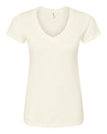 Tultex Women's Fine Jersey V-Neck T-Shirt-1