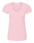 Tultex Women's Fine Jersey V-Neck T-Shirt-1