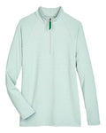 Devon & Jones Women's CrownLux Performance Clubhouse Micro-Stripe Quarter-Zip Pullover-1