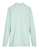 Devon & Jones Women's CrownLux Performance Clubhouse Micro-Stripe Quarter-Zip Pullover-2