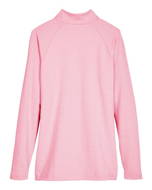 Devon & Jones Women's CrownLux Performance Clubhouse Micro-Stripe Quarter-Zip Pullover-2