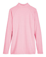Devon & Jones Women's CrownLux Performance Clubhouse Micro-Stripe Quarter-Zip Pullover-2