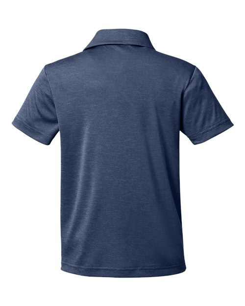 Team 365 Youth Zone Sonic Heather Performance Polo-2