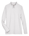 Devon & Jones Women's CrownLux Performance Clubhouse Micro-Stripe Quarter-Zip Pullover-1