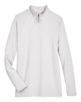 Devon & Jones Women's CrownLux Performance Clubhouse Micro-Stripe Quarter-Zip Pullover-1