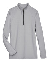 Devon & Jones Women's CrownLux Performance Clubhouse Micro-Stripe Quarter-Zip Pullover-1