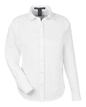 Devon & Jones Women's CrownLux Performance Spencer Poplin Dress Shirt-1